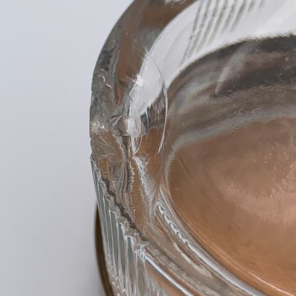 Glass Jar Vanity Stash Powder Art Deco Bakelite Flowers Clear Glass Vintage READ - Picture 5 of 7